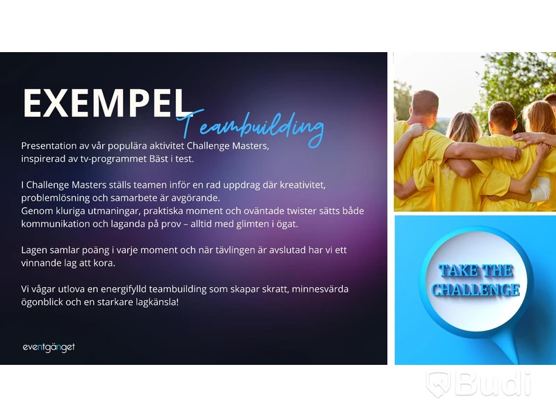 Team-building activity with Eventgänget