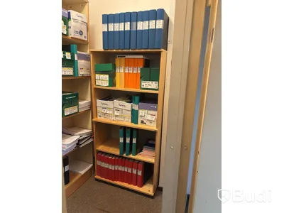 4 st. bokhyllor, ljus trä