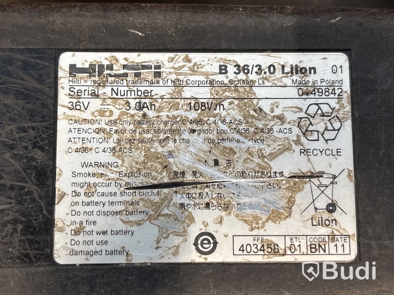 36 volts batterier och laddare HILTI