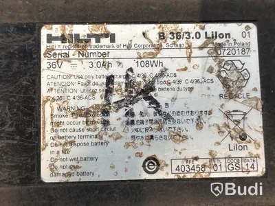 36 volts batterier och laddare HILTI