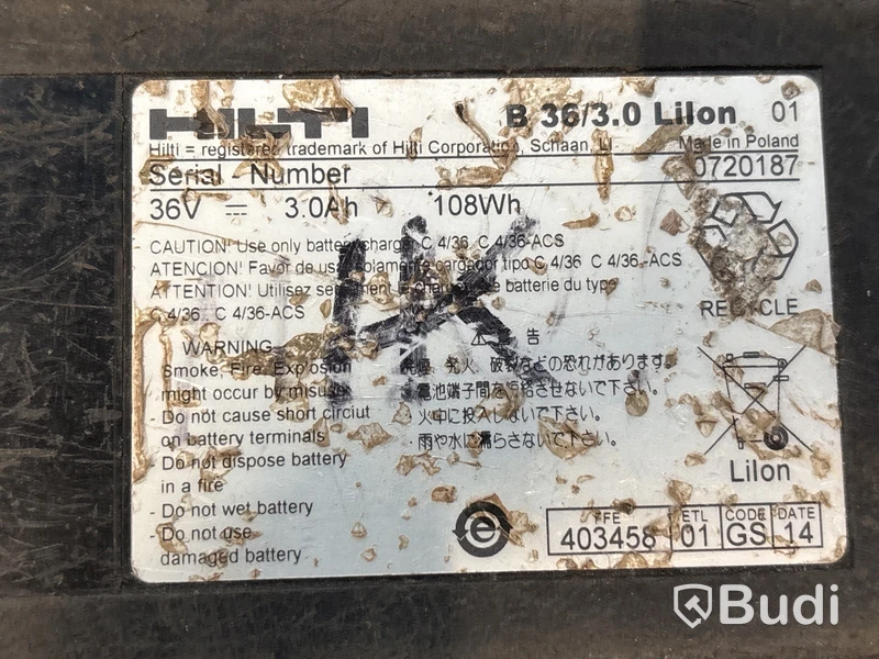 36 volts batterier och laddare HILTI