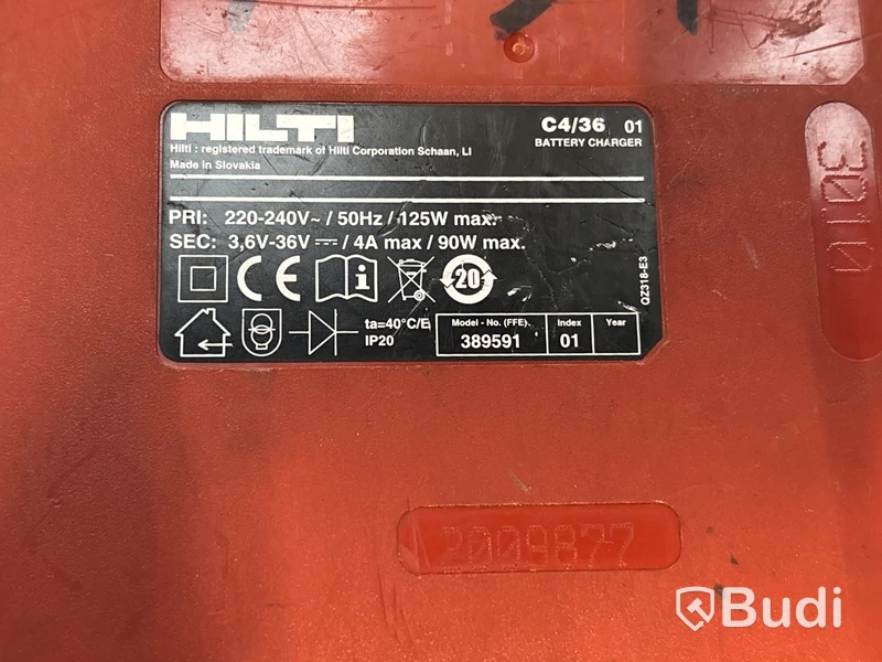 36 volts batterier och laddare HILTI