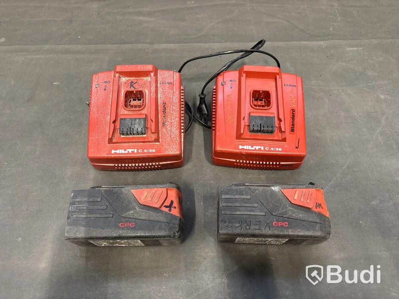 36 volts batterier och laddare HILTI
