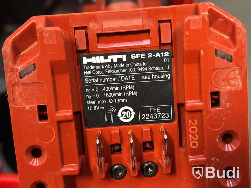 Borrskruvdragare med utbytbar chuck HILTI 12 volt