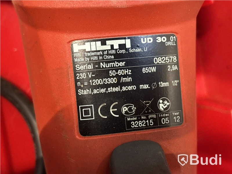Borrskruvdragare UD 30 och hålsågar HILTI