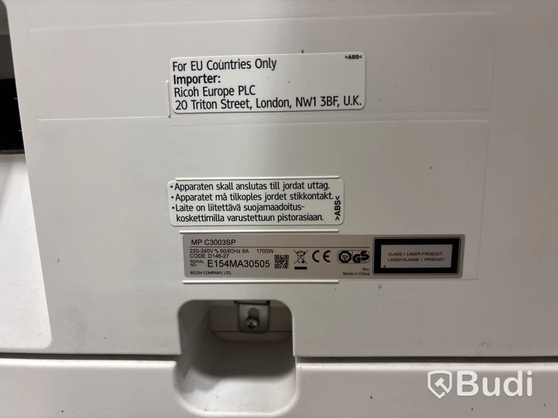 Multifunktionsskrivare Ricoh MP C3003SP