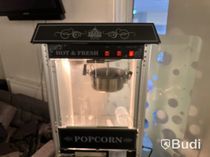 Popcornmaskin, RCPS-16.2, 56 x 42 x 76 cm, silver