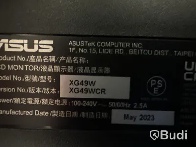 Skärm, ASUS, XG49W, 49-tums, svart, kurvad