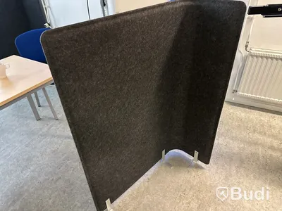 Skärm, mörkgrå tygpanel
