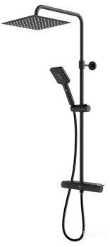 Takdusch Gustavsberg, Estetic Square 150 cc, mattsvart