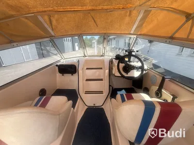 Motorboat Ryds 530DC with Johnson 70 hp 2-stroke. Length: 5.3 m. 1988
