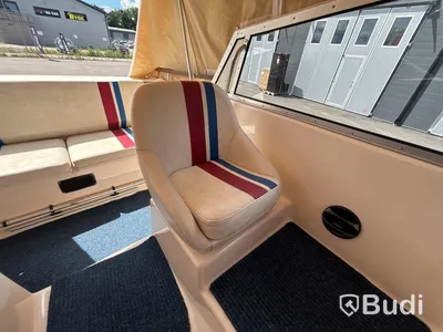Motorboat Ryds 530DC with Johnson 70 hp 2-stroke. Length: 5.3 m. 1988
