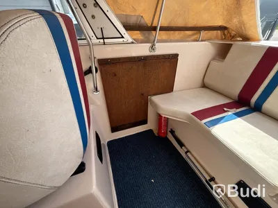Motorboat Ryds 530DC with Johnson 70 hp 2-stroke. Length: 5.3 m. 1988
