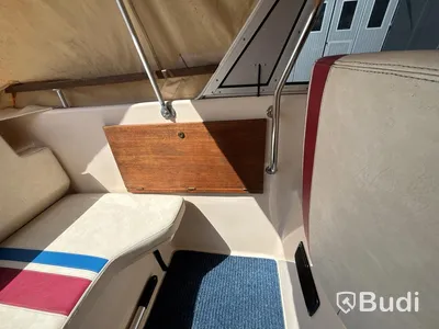 Motorboat Ryds 530DC with Johnson 70 hp 2-stroke. Length: 5.3 m. 1988