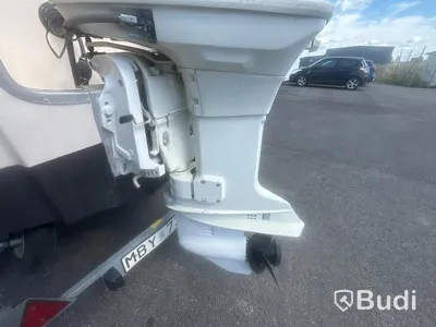 Motorboat Ryds 530DC with Johnson 70 hp 2-stroke. Length: 5.3 m. 1988