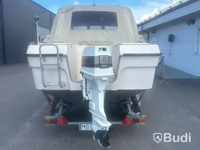 Motorboat Ryds 530DC with Johnson 70 hp 2-stroke. Length: 5.3 m. 1988
