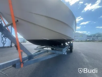 Motorboat Ryds 530DC with Johnson 70 hp 2-stroke. Length: 5.3 m. 1988