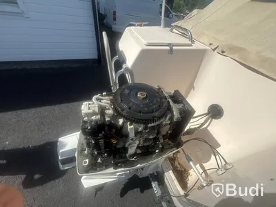 Motorboat Ryds 530DC with Johnson 70 hp 2-stroke. Length: 5.3 m. 1988