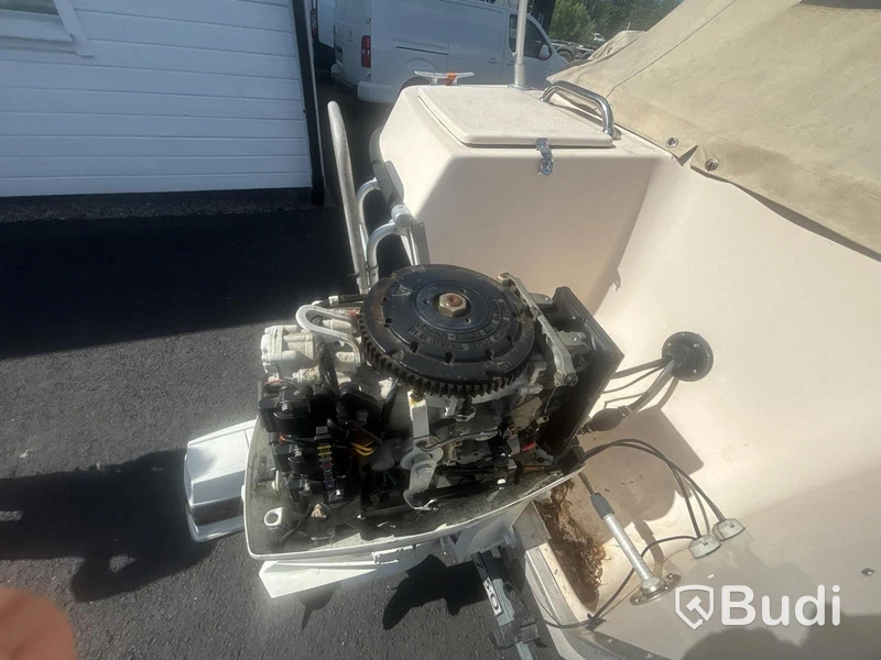Motorboat Ryds 530DC with Johnson 70 hp 2-stroke. Length: 5.3 m. 1988