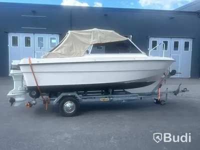 Motorboat Ryds 530DC with Johnson 70 hp 2-stroke. Length: 5.3 m. 1988