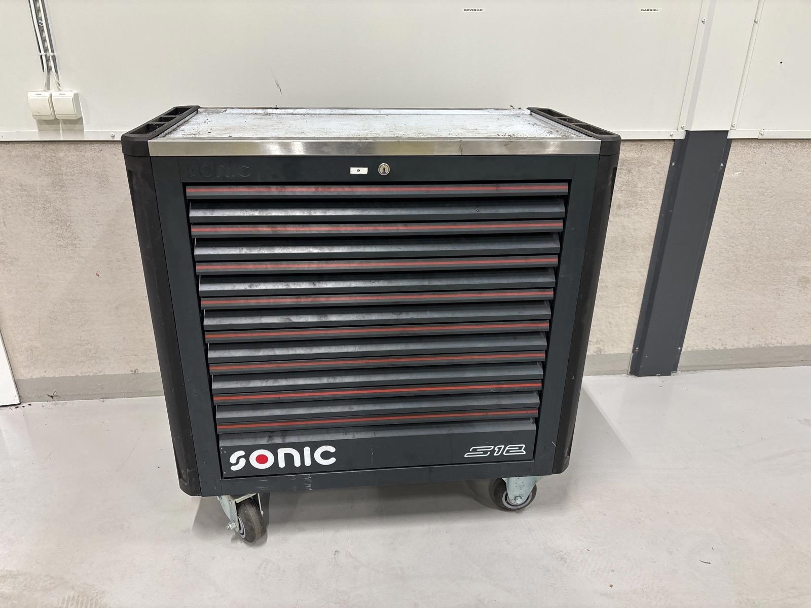 Verktygsvagn Sonic S12, inkl. innehåll