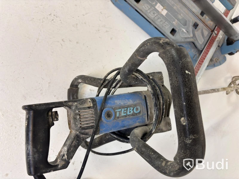 Kakelskärare Sigma och betongblandare Tebo