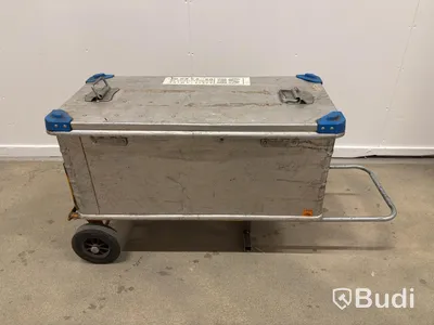 Parti med 30 st. nödutrymningsbeslag ASSA ABLOY + metallvagn