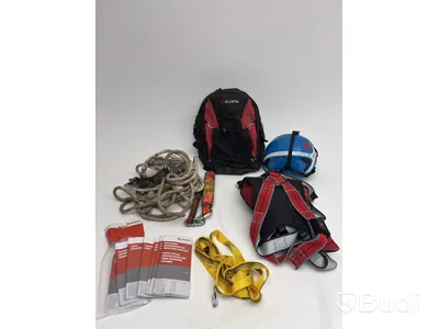 2 safety harnesses, incl. various accessories, backpacks + helmets, Würth