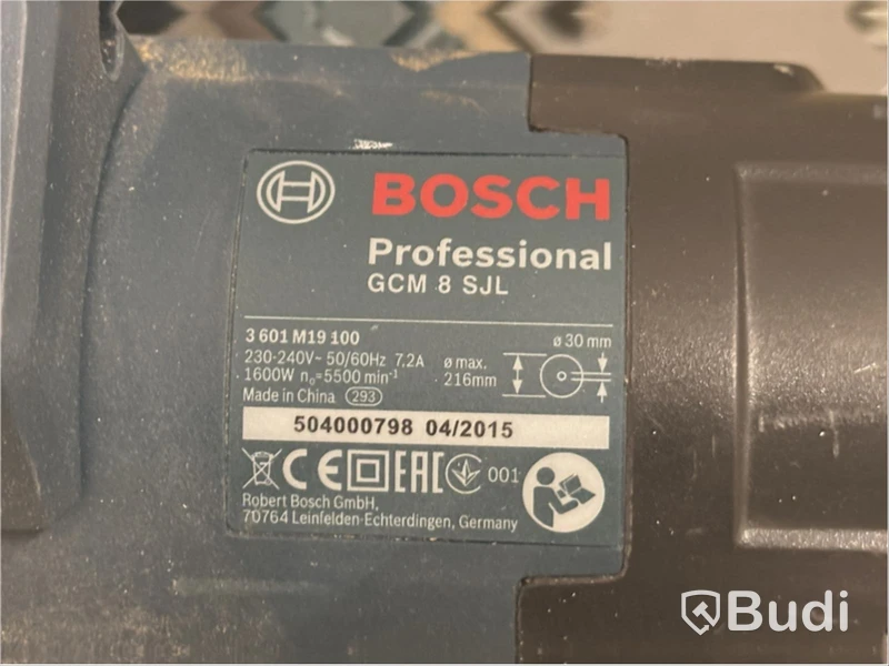 Bosch GCM 8 SJL mitre saw incl. Bosch GTA 2500 saw stand
