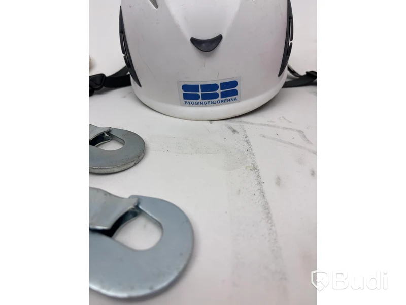 Fall protection equipment, helmet and harness