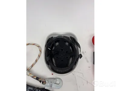 Fall protection equipment, helmet and harness