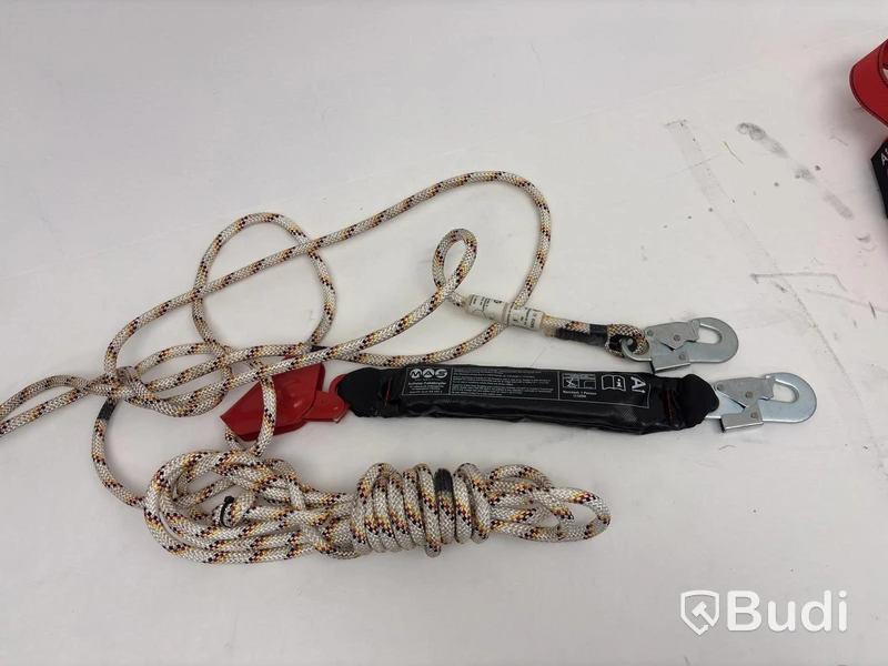 Fall protection equipment, helmet and harness