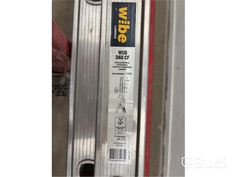 Skivvagn Starke Arvid 10400 inkl. utskjutsstege Wibe ladders, WUS D60 CF