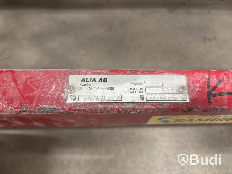 Skivvagn Starke Arvid 10400 inkl. utskjutsstege Wibe ladders, WUS D60 CF
