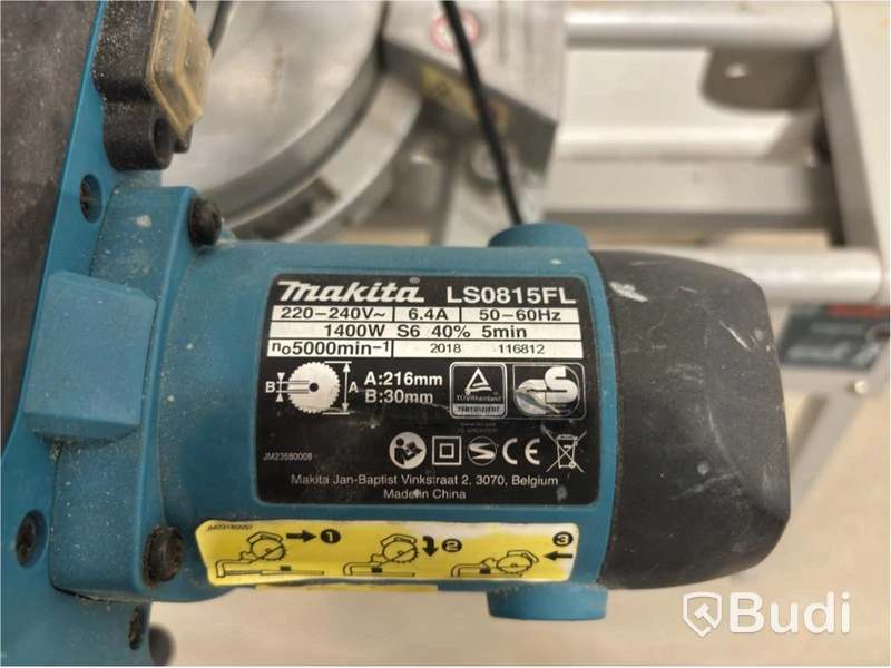 Makita LS0815FL Mitre Saw incl. Bosch GTA 2600 stand with side supports