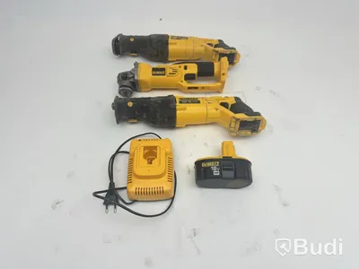 2 st. Tigersåg Dewalt, DCS380 inkl. 1 st. Vinkelslip Dewalt, DC411