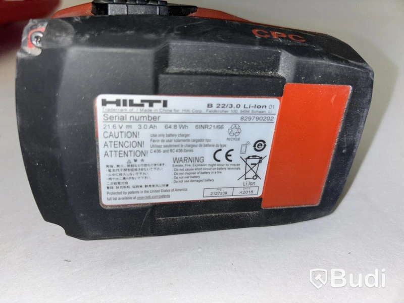 Hilti SD 5000-A22 cordless screwdriver, with batteries and charger
