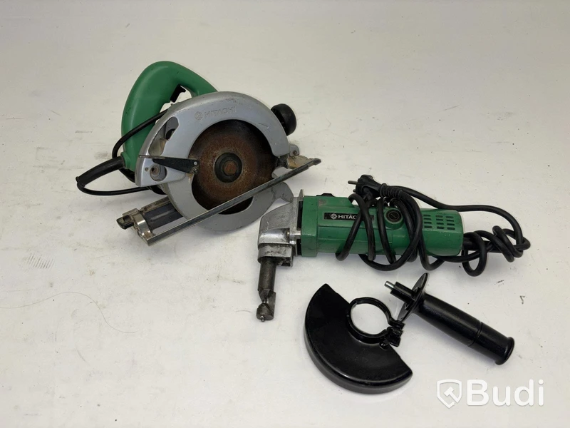 Hitach circular saw and sheet metal nibbler