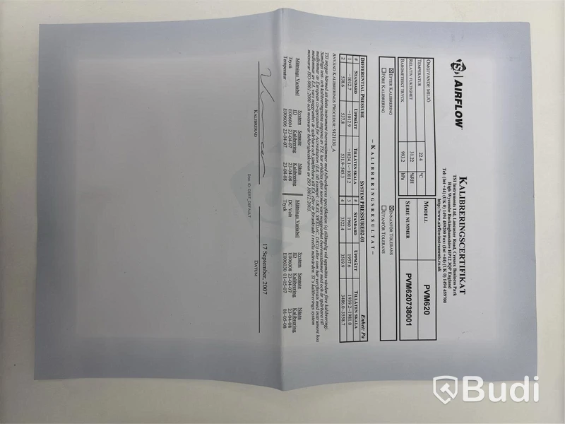 Airflow PVM620 Micromanometer
