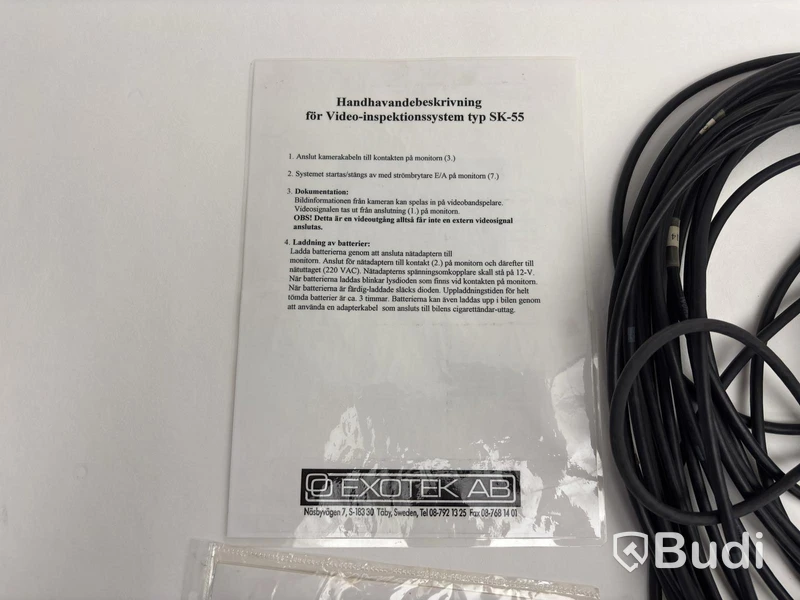 Video inspection system/fiberscope from Exotek