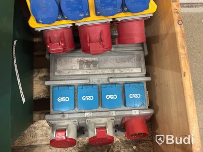 Lot of assorted electrical cables, cable reels and distribution units