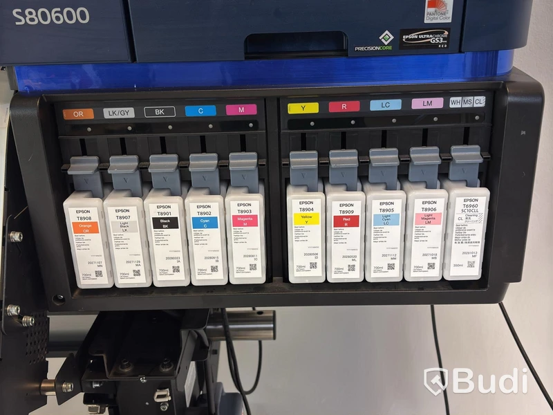 Skrivare Epson SC-S80600 inkl. Parti med öppnade överförings folie