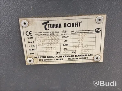 Stumsvets komplett med fixtur, hyvel och värmespegel Turan Borfit, AL 630
