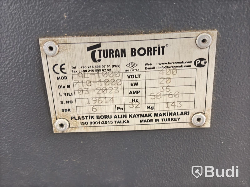 Stumsvets komplett med fixtur, hyvel och värmespegel Turan Borfit, AL 630