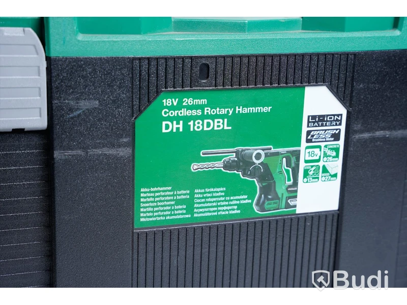 Kombihammare – HiKOKI med HEPA-filter för dammutsug, OBS! batteri saknas