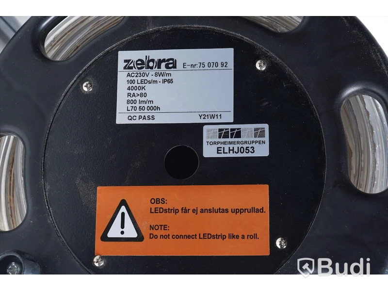 LED-rulle - Zebra AC230V - 8W/m