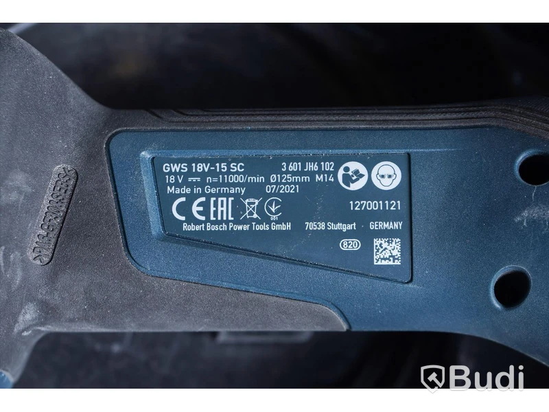 Multiverktyg - Bosch GWS 18V-15 SC inkl. batteri och laddare