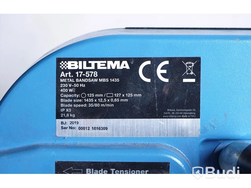 Metallbandsåg - Biltema Metal Sand Saw MBS 1435