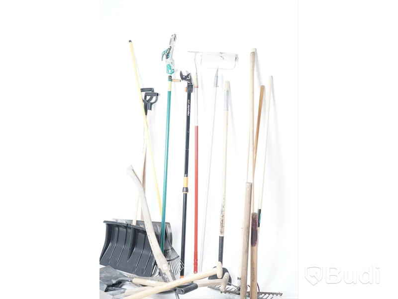Grästrimmer & trädgårdsverktyg, jordspade, kratta, räfsa, sekatör