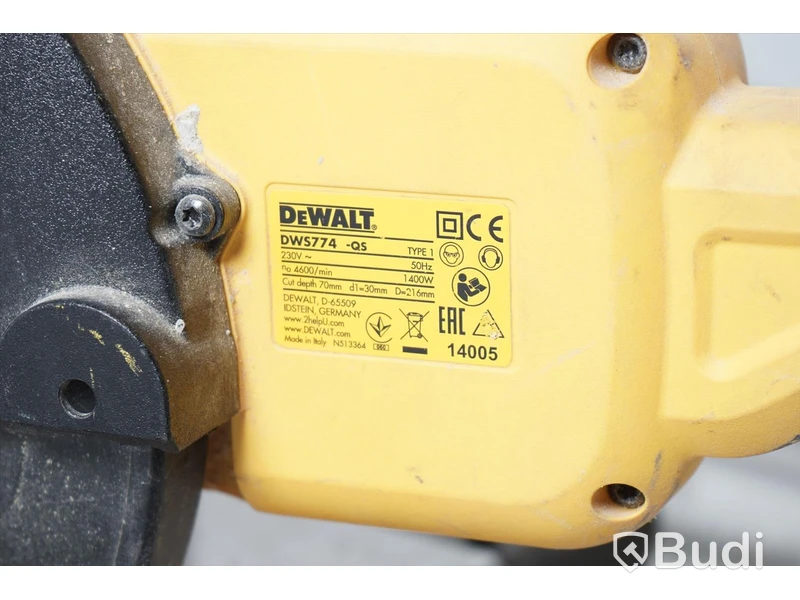 Kap- och gersåg Dewalt DWS774-QS inkl. Arbetsbänk DE7400